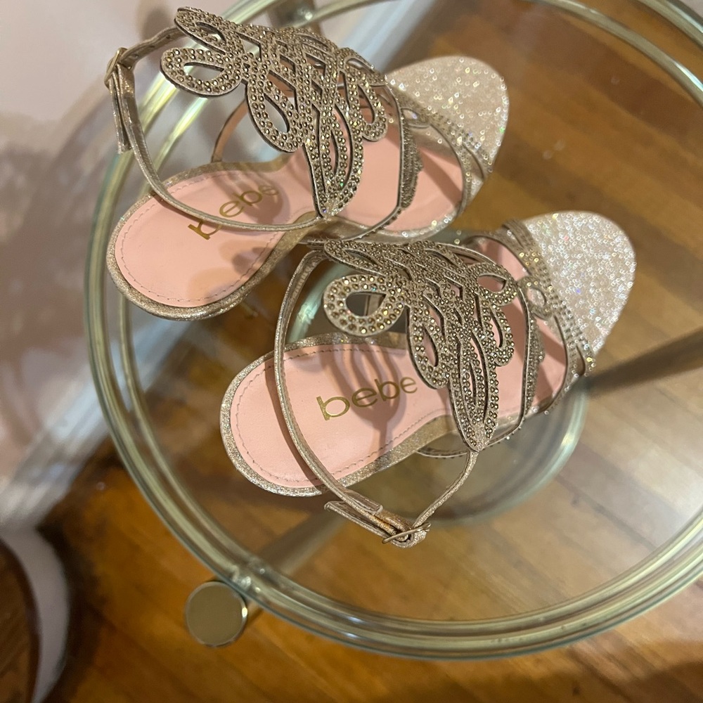 Gold diamond heels
